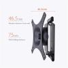 Adjustable Monitor Stand Single Monitor Wall Mount Fits Most 15-27" LCD Monitor, Adjustable Steel Monitor Mount Tilt & Rotate, VESA 75x75/100x100 mm, Holds up to 29.98lbs Monitor Mount Monitor Arm view 3