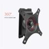 Adjustable Monitor Stand Single Monitor Wall Mount Fits Most 15-27" LCD Monitor, Adjustable Steel Monitor Mount Tilt & Rotate, VESA 75x75/100x100 mm, Holds up to 29.98lbs Monitor Mount Monitor Arm view 4