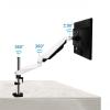 Adjustable Monitor Stand Single Monitor Arm, Monitor Desk Mount Stand for 15"-32" Screens Holds 4.4-17.6 lbs, Fully Adjustable Gas Spring Monitor Mount with Grommet Base Monitor Mount Monitor Arm(300m view 3