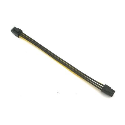 Chunsu 16AWG 6Pin PCI-E Male to Male Power Supply Cable for GPU Video Card ETH 20cm