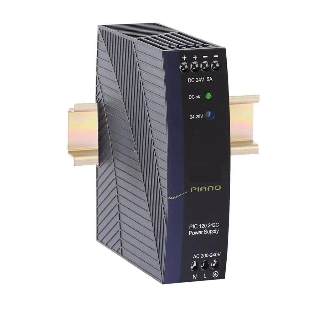 Arionyx Switching Power Supply DIN-Rail Power Supply PIC120.242C, 24V DC, 5A Output, 120W, Single Phase, PIC120.242C PIC 120.242C