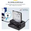 StarTech.com M.2 NVMe to 2.5"/3.5" SATA Drive Duplicator, Dual Bay Standalone Cloner/Drive Dock, 27GB/min, NVMe to SATA / SATA to NVMe, TAA view 4