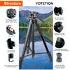 YOTETION 81" Aluminum Phone & Camera Tripod, Extendable Cell Phone Tripod Stand Compatible with iPhone/Android/Action Camera is Perfect for Live Streaming/Video Recording/Selfies view 3