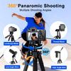 YOTETION 81" Aluminum Phone & Camera Tripod, Extendable Cell Phone Tripod Stand Compatible with iPhone/Android/Action Camera is Perfect for Live Streaming/Video Recording/Selfies view 4