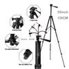 65" Aluminum Phone & Camera Tripod with Gooseneck Stand, Extendable Cell Phone Tripod Stand Compatible with iPhone/Android/Action Camera is Perfect for Live Streaming/Video Recording/Selfies view 2