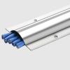 Cable Channels to Hide Wires Under Desk, Stainless Steel Cable Raceway Kit Floor Cords Management Wide 1 2 3 Inch, Low Profile Wire Concealer Strip for Home Office Corner Work Area(Inner Width 28MM (1 view 1