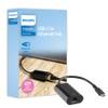 Philips USB C to Ethernet Adapter, Transfer Data 1 Gbps, Works w/Ethernet Cables, Portable USB C Adapter for MacBook Pro, MacBook Air 2018 and Later, iPad Pro 2018 and Later, XPS, Black, SWL3583B/37 view 1