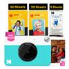 Kodak Printomatic Full-Color Instant Print Digital Camera - 75 Sheets Bundle - Prints On Zink 2x3 Sticky-Back Photo Paper - 5MP, Portable, Creative Fun Gift for Birthday, Christmas, Holiday - Blue view 1