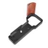 Camera Quick Release Plate L Bracket for ZV E10 with Wood Handle, Aluminum Tripod Base, 1/4 Inch Threaded Hole, Arca Port view 1