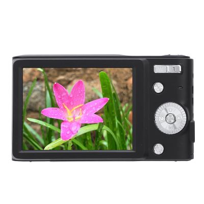 4K 50MP Digital Camera HD 16x Digital Zoom 2.8 Inch LCD Screen Anti Shake Autofocus Retro Compact Small Camera with Flash for Travel (Black)