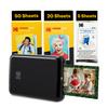 Kodak Step Instant Smartphone Photo Printer - 75 Sheets Bundle - Portable Mini Color Wireless Mobile Printer - Zink 2x3 Sticky-Back Photos - Bluetooth Compatible with Smart Devices - Fun App -Black view 1