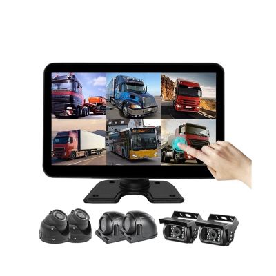 6CH Recording DVR 1080P Car Rear View Camera Truck Vehicle Support BSD 10.1" IPS Monitor DVR(None TF Card)