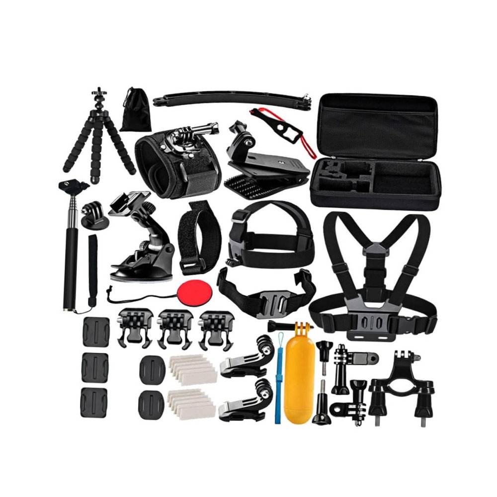 Gadpiparty Action Camera Accessory Set with Floating Stick Tripod Suction Cup and Strap Compatible with Gopro Osmo Action for Versatile Photography