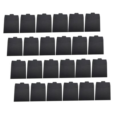 STOBOK 100pcs Kraft Paper Cd Sleeves Versatile Black Envelopes for Cd DVD Storage and Protection for Greeting Cards and Items