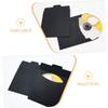 STOBOK 100pcs Kraft Paper Cd Sleeves Versatile Black Envelopes for Cd DVD Storage and Protection for Greeting Cards and Items view 3