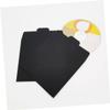 STOBOK 100pcs Kraft Paper Cd Sleeves Versatile Black Envelopes for Cd DVD Storage and Protection for Greeting Cards and Items view 4