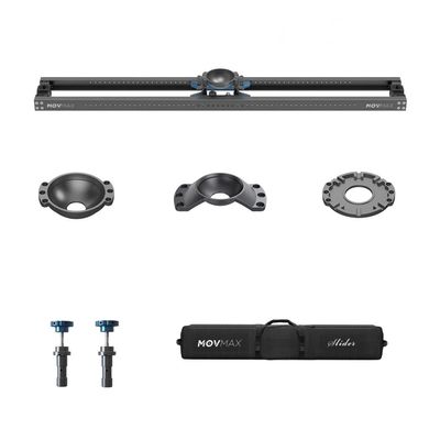 MOVMAX 1.2m Slider Elite with 150mm Bowl Mount for Professional Camera Setups