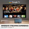 ViewSonic LX60HD LED Portable Projector w/ Built-in Google TV and Netflix, Auto Focus, Bluetooth, and Wi-Fi (Renewed) view 3