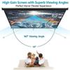 HVENNUXXG Indoor Outdoor Projector Screen, Portable Manual Pull-Down Projection Screen, 4K 4:3 16:9 HD Movie Screen for Home Theater Office Meeting Presentation(30 Inch 16:9) view 4
