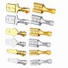 100Pcs/Lot 2.8/4.8/6.3mm Female and Male Crimp Terminal Brass Car Speaker Wire Connectors And Insulating Sheath(6.3mm Golden Sheath,100Pcs Male) view 3