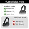 Aiivioll WH-CH710N Ear Pads Compatible with Sony WH-CH700N, WH-CH710N, WH-CH720N, ZX770BN Headphones Earpads with Ice Silk Cloth Ice Feel Gel and Memory Foam Ear Cushions (Black Pink/Print) view 2