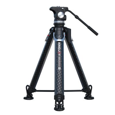 KINGJOY Professional One-Click Carbon Fiber Tripod for Photography and Videography with Height Adjustment Function Maximum Load 20KG