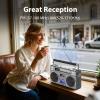 FragrantBodyOilz AM FM Radio Retro with Bluetooth Speaker,Vintage Bluetooth Radio Transistor with Best Sound,USB C Rechargeable,Support TF Card/USB Playing view 2