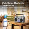 FragrantBodyOilz AM FM Radio Retro with Bluetooth Speaker,Vintage Bluetooth Radio Transistor with Best Sound,USB C Rechargeable,Support TF Card/USB Playing view 3