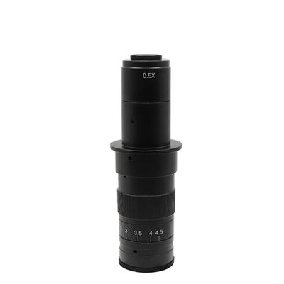 JOEBO Microscope Kit 120X 180X 300X 200X Adjustable Zoom C Mount Lens Glass Magnification Eyepiece for VGA HDMI USB Industry Video Microscope Camera Microscope Lens Adapters(180X)