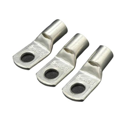 10/50pcs SC Type Wire Nose Terminal SC6 SC10 SC16 Bare Copper Batery Block Lugs ID 6mm 8mm 10mm Crimp DTGA Cable Connector(SC10-8,10Pcs)