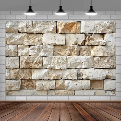 10x6.5 ft Jerusalem Stone Wall Backdrop Ancient Jerusalem Buildings Photo Backdrops Old City Jerusalem Israel Cityscape Photography Background Party Supplies Room Decor Banner Photo Booth Props