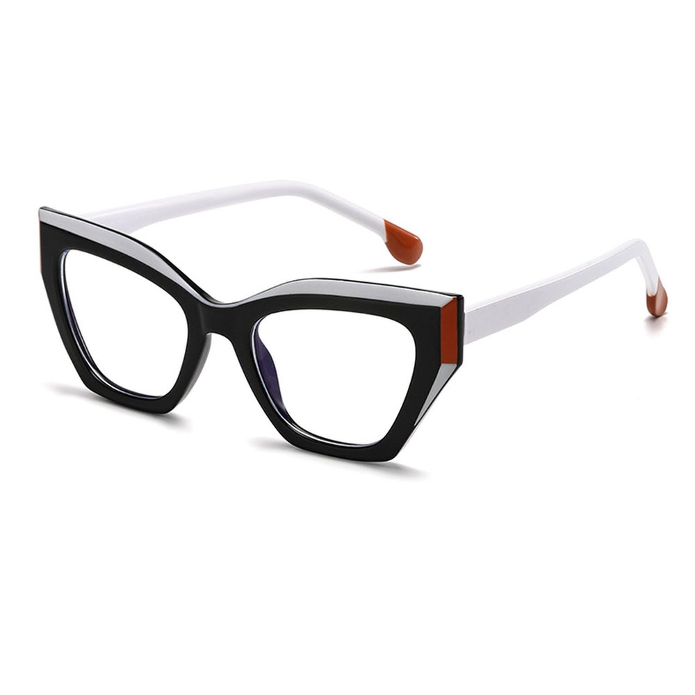laureles Sexy Blue Light Blocking Cat Eye Reading Glasses for Women Readers Computer Magnifying Eyewear Frame (c4, +1.50 Magnification)