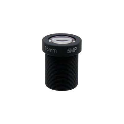 Dahszhi 16mm 5MP Fixed Board Lens, 5MP HD CCTV Security Camera Wide Angle Lens,Standard M12 Screw Connector Camera Replacement Parts