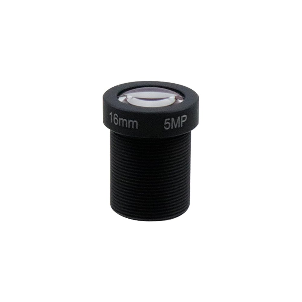 Dahszhi 16mm 5MP Fixed Board Lens, 5MP HD CCTV Security Camera Wide Angle Lens,Standard M12 Screw Connector Camera Replacement Parts