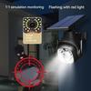 Clearhill Dummy Fake Security Camera and Solar Motion Sensor Lights, 2-in-1 Solar Lights with Remote Control, Realistic Look, Easy to Install, IP66 Waterproof, for Outdoor (2) view 3