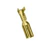 2.8/4.8/6.3mm Cold Crimp Terminals Brass Tinned p/Lug Spring Female Male Spade Car Electrical Wire Connectors Kit(2.8mm Female Golden,50 Pcs) view 1