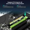 10Gb SFP PCIe Netzwerk Karte mit Intel 82599 (X520-DA1) Controller, VIMIN 10G Ethernet Adapter NIC mit Einem Einzelnen 10Gbps SFP+ Port, Kompatibel mit PCIe X8/X16, Untersttzung Windows/Linux/VMware view 4