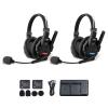 SYNCO XTALK XMAX2 Wireless Intercom Headset System, 2 Person Dual Ear Communication Headsets 500m/1640ft with Noise Reduction for Event TV Documentary Production, Xtalk-Xmax-Wireless-Headset-Intercom view 1