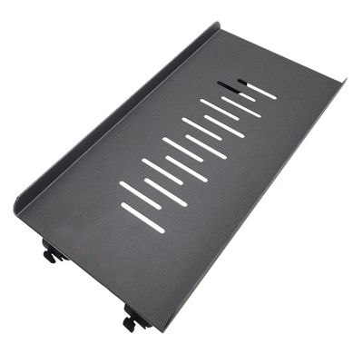 Adjustable Monitor Stand PC Tower Stand, Metal CPU Stand with Rolling Caster Wheels - Heavy Duty Desktop Stand PC Cart PC Tower Floor Stand for Most Gaming PCs Arm Monitor(Black,440*220mm)