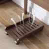 tanyunji001 Adjustable Monitor Stand Mobile PC Tower Stand Under Desk, Wooden CPU Stand Holder Cart, Rolling PC Case Floor Stand with 4 Caster Wheels Fit Most PC Case Arm Monitor(Natural) view 4