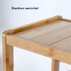 Adjustable Monitor Stand PC Tower Stand, 2-tier Rolling CPU Stand, Bamboo Mobile PC Host Case Stand with Caster Wheels, Fits Most PC Case and Printer Under Desktop Arm Monitor(Natural,51*26*61cm) view 3