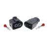 1 Set 2 Pin 1jvw 3752 1j383852 1J0 973 752 Waterproof Car Fan Wiring Harness 1J0 973 852 Car Accessory Linker(Male 20cm wires) view 3