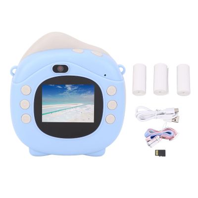 Instant Print Camera for Kids, Toddler Thermal Print Camera with Printable Papers, 12MP 2 Inch Screen, Compact Selfie Camera for Girls Boys Christmas Birthday Gifts