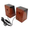 Adjustable Deep Bass PC Speakers for Computers, Wired Laptop Speakers, Full Range HiFi Wired Laptop with Volume Wheel, Plug and Play USB Desktop for TVs, Phones, 2 x view 3