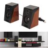 Adjustable Deep Bass PC Speakers for Computers, Wired Laptop Speakers, Full Range HiFi Wired Laptop with Volume Wheel, Plug and Play USB Desktop for TVs, Phones, 2 x view 4