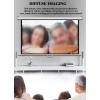 60/72/84/92inch Manual Pull-Down Projector Screen, Roll-Down Retractable Manual Projection Screen with Auto-Locking, Adjustable Screen Height, Portable Outdoor Movie Screen(92in,16:9) view 4