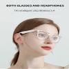 Xmenha Music Smart Glasses For Women Men Bluetooth Audio Glasses Headphones With Speakers Open Ear Headphones Bone Conduction Earbuds Bluetooth Eyeglasses Smart Glass view 2