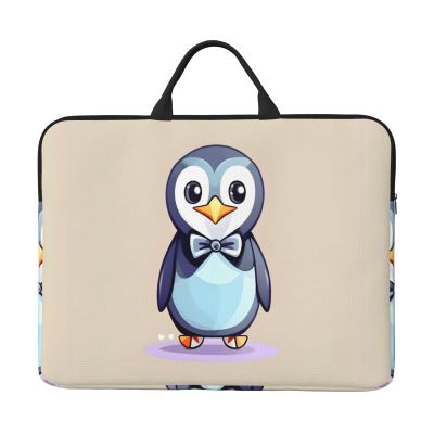 Cute Penguin Prints Print Laptop Sleeve,Laptop Case With Handle,14 Inch Fashion Laptop Case Bag,Travel Computer Bag