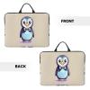 Cute Penguin Prints Print Laptop Sleeve,Laptop Case With Handle,14 Inch Fashion Laptop Case Bag,Travel Computer Bag view 3