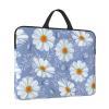 Chrysanthemum Blue Print Laptop Sleeve,Laptop Case With Handle,14 Inch Fashion Laptop Case Bag,Travel Computer Bag view 2